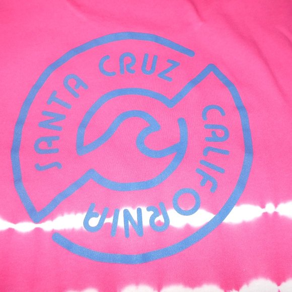 Aeropostale Crew T-Shirt L Tie Dye Hot Pink White - Picture 15 of 16